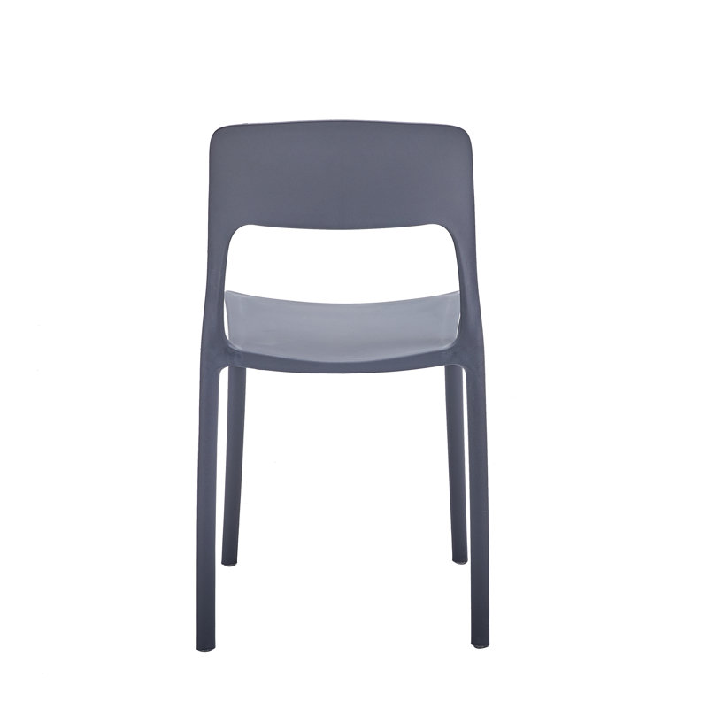 Chainey 17.83'' H Stacking Side Chair, Gray, 4