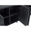 Buffet de style Mid-Century 65 po avec 8 tablettes réglables gris anthracite Jodie-1606790365