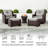 Keaisha 2-Person 3-Piece Outdoor Wicker Swivel Glider Seating Group with Side Table-1581251968-1581251981-1575161217