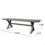 Outdoor Aluminum Dining Bench