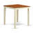 5 Piece Kitchen Counter Set Includes a Square Dining Table and 4 Dining Room Chairs, Buttermilk & Cherry-1808034967-1760225221
