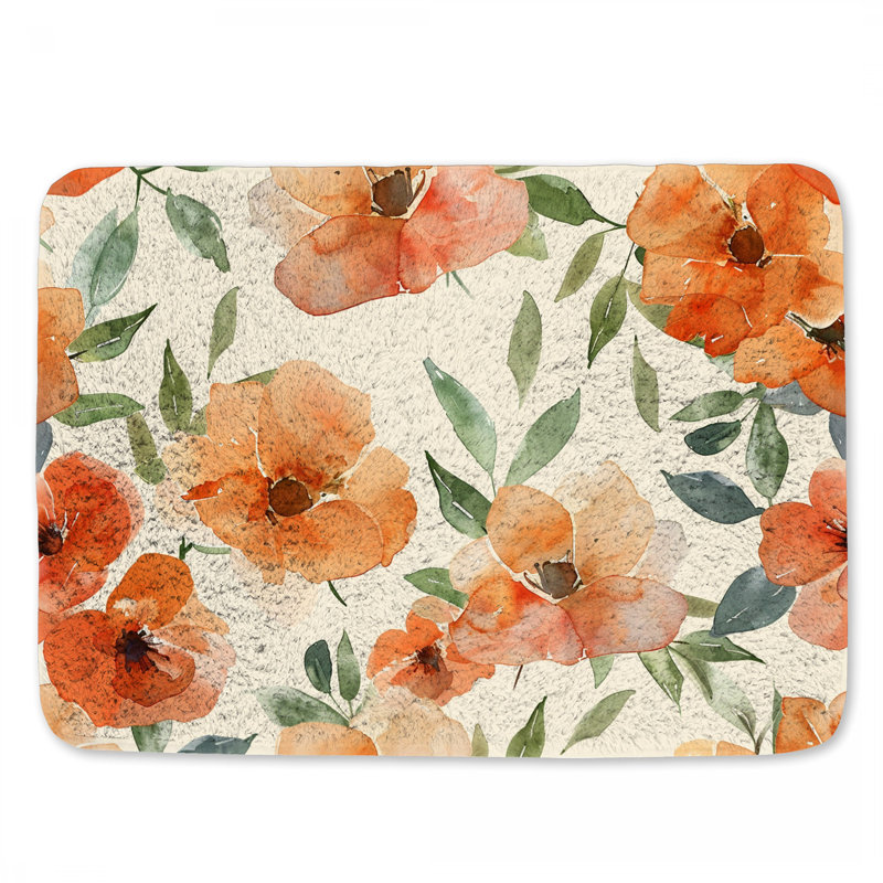 Loncar Microfiber / Microsuede Non-Slip Bath Mat, 17"W x 24"L