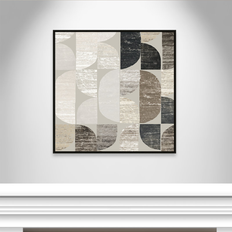 Shape and Form I - Square Version Print by Tom Reeves, Espresso, 37.5" H x 37.5" W