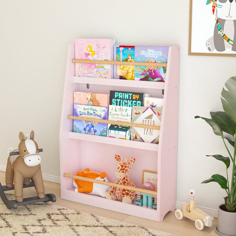 31.88 H X 22.83 W Bookcase, Pink