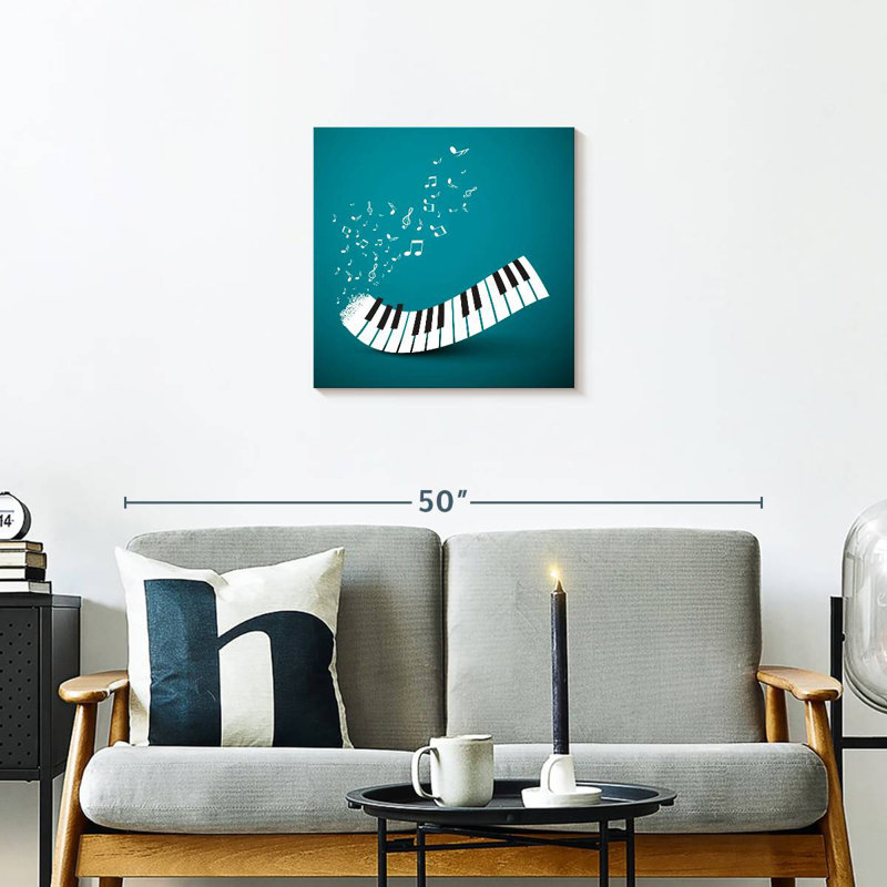 Notes de clavier de piano Abarca, H 20 po x l 20 po