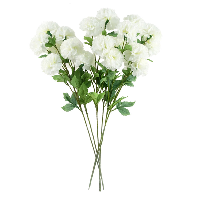 Plastic, Silk Artificial Arrangement, White