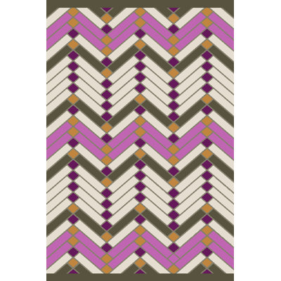 Wellow Cotton Chevron Indoor Rug