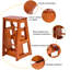 3 - Step Wood Step Stool-1249807307
