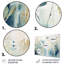 «Blue Botanical Garden II - Abstract Botanicals», art mural en métal-1869208254