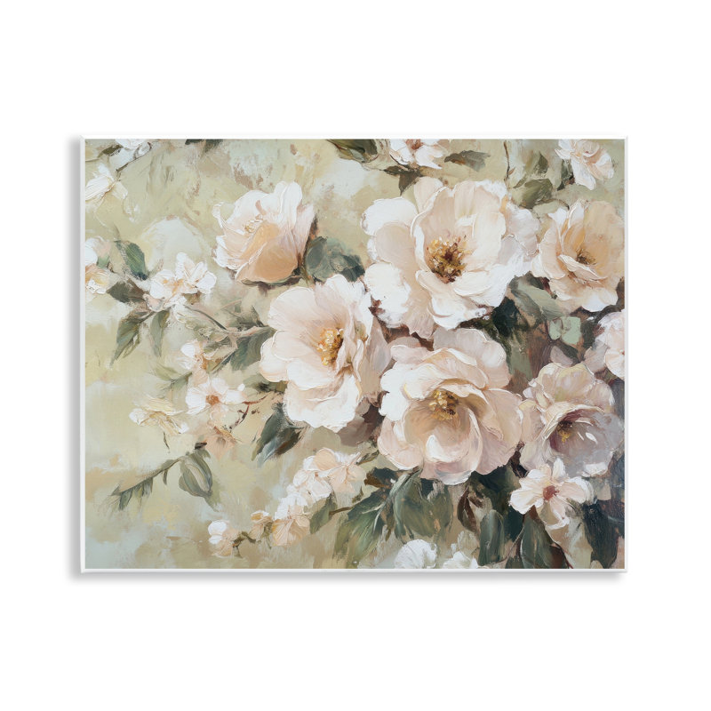  Art mural crème crème par Floral