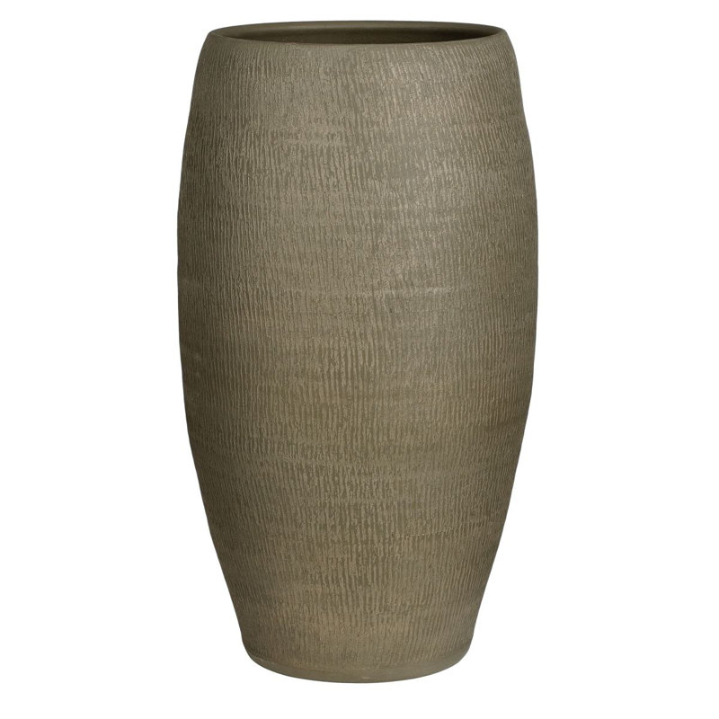 Alven Terracotta Table Vase, Green, 70cm H x 39cm W x 39cm D