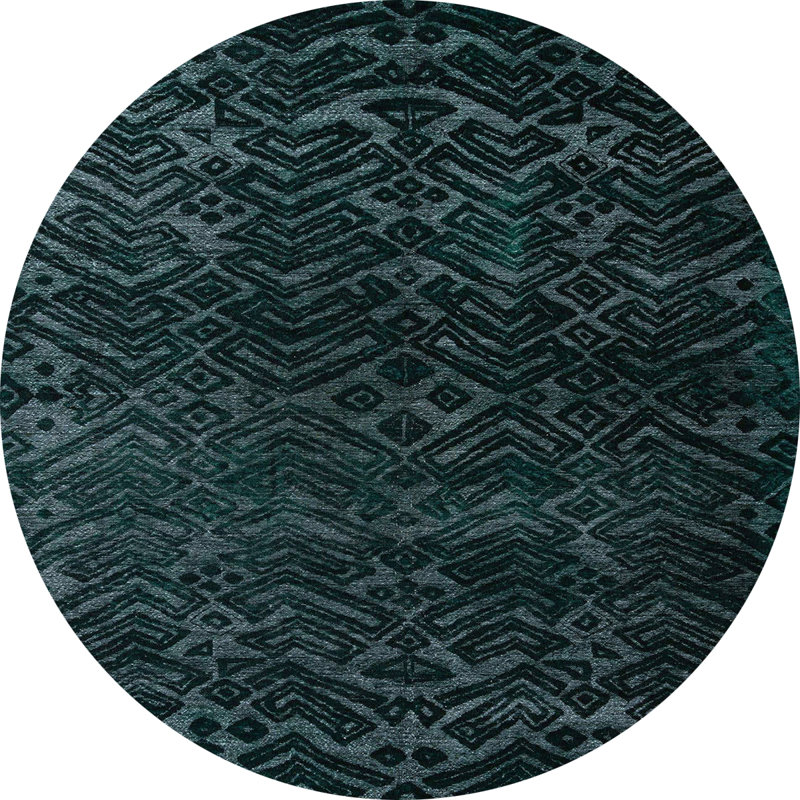 Tapis abstrait moderne 4648, Rond 3 pi