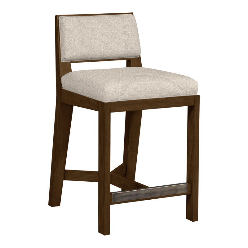 Thom Filicia Solid Wood 26.5" Counter Stool, Nadia Steam, Navajo