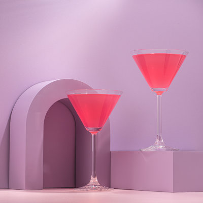 JoyJolt Olivia Martini Glasses, 8.4oz