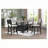 2pc Black/light Grey Counter Height Chair