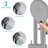 Shower Head With Handheld Shower System With 8" Rainfall Shower Head Shower System Dual Shower Combo 3-Setting Handheld Sprayer With Slide Bar