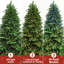 Arbre de Noël artificiel pré-éclairé avec des extrémités abondantes, plusieurs fonctions d'éclairage, une installation facile, idéal pour la maison, la fête et le salon