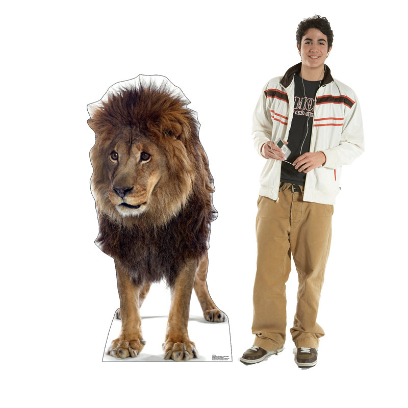 Life-Size Brown Lion Cardboard Standup