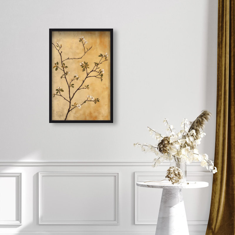 Oliver Gal Nature's Grace Floral & Botanical - Luxury Shadowbox Framed Wall Art, Black, 31.5" H x 21.5" W