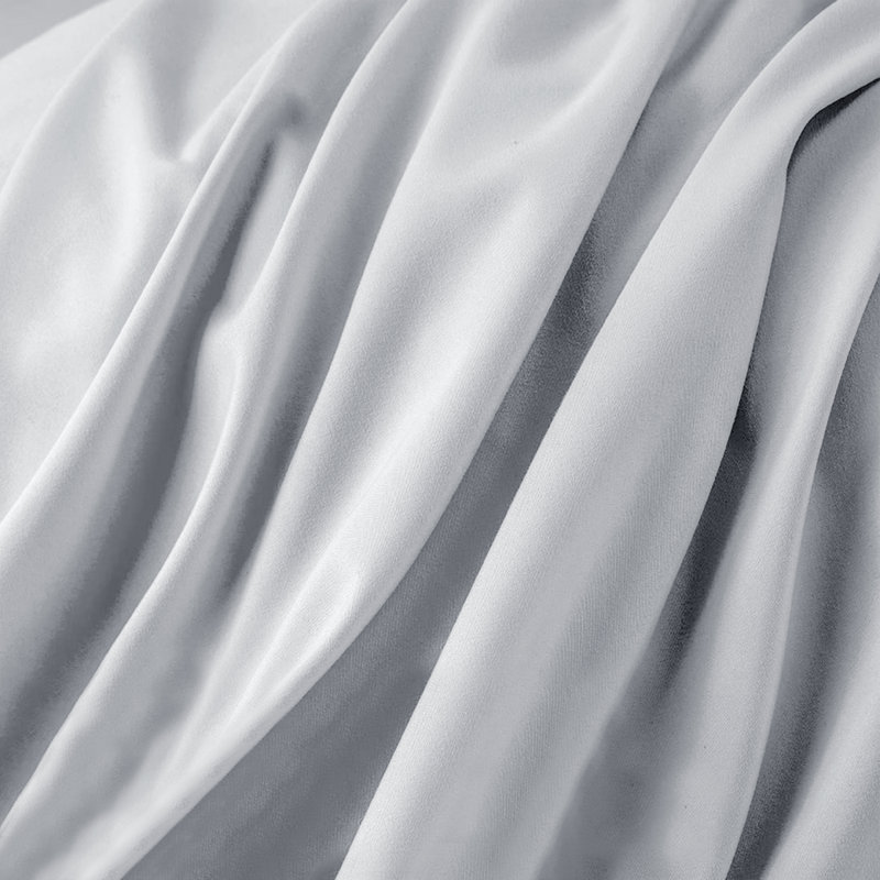 Extra Deep Super Soft Microfiber Fitted Bed Sheet, Silver, Full/Double Fitted Sheet