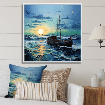 Vangogh paysage marin avec pêche II