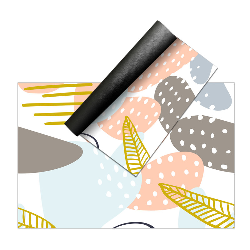 Aliosman Geometric Vinyl 2.8mm Vinyl, Phthalate Free With Exclusive Printed Designs. Area Rug, Rectangle 139 x 199cm