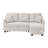 76.5" Chenille Upholstered Sectional With Pull-Out Bed And Chaise Storage-1301479770