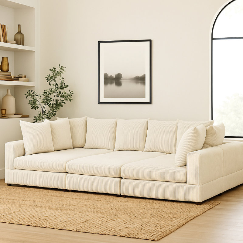 Haven 6 - Piece Modular Corduroy Sectional