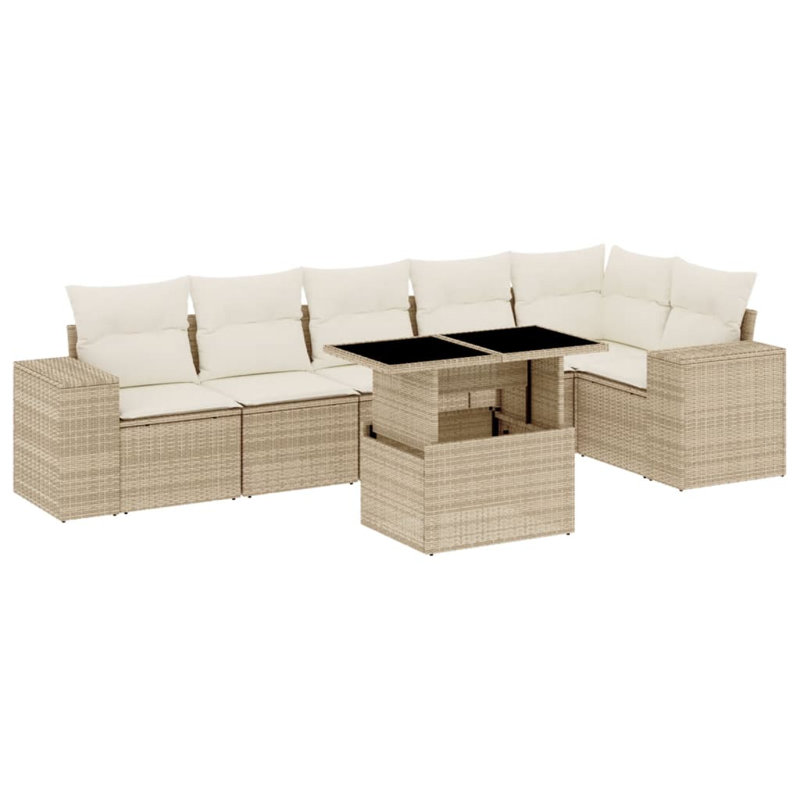 Vidaxl Garden Sofa Set Beige