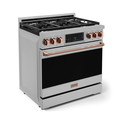 Cuisinière au gaz professionnelle de 36 po avec panneau tactile inclinable Gordon Ramsay de THOR Kitchen