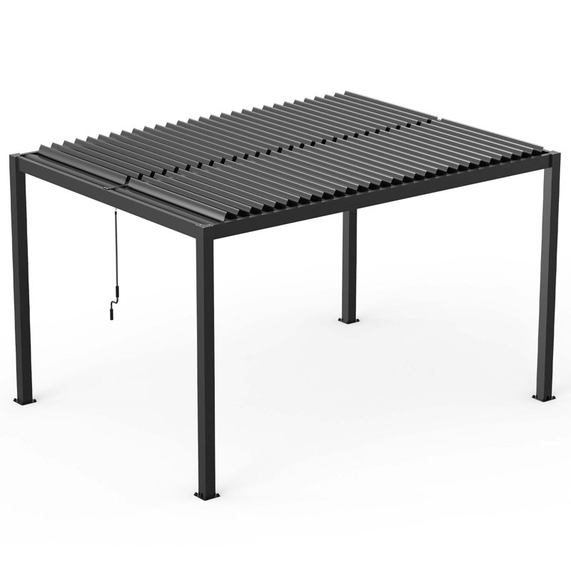 Louver Pergola Aluminum Frame & Louvers, H 90,5 po x l 157 po x P 118 po
