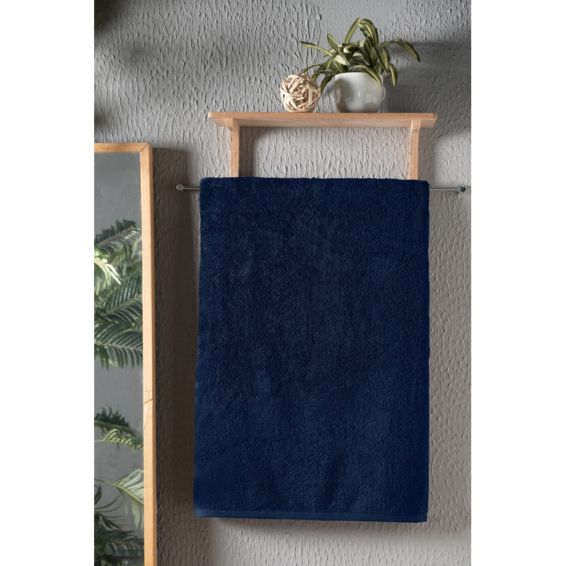 Midweight Bath Sheet, Navy Blue