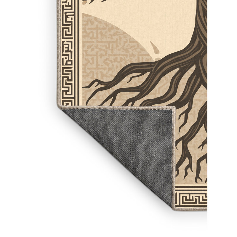 Tapis marocain doux en peluche moelleux d'inspiration mondiale, 7 x 9