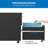 Mount-It Mobile File Pedestal Cabinet with 3 Drawers, Lock, Slim Design Under Desk Storage, Black