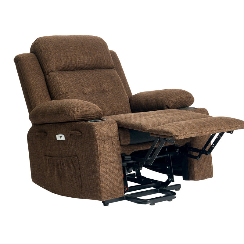 Power Lift Chair for Elderly,Electric Recliner Chair with Heating and Vibrating Massage,Living Room Chair with Adjustable Back,Thickened armrest,USB Ports,2 Cup Holders