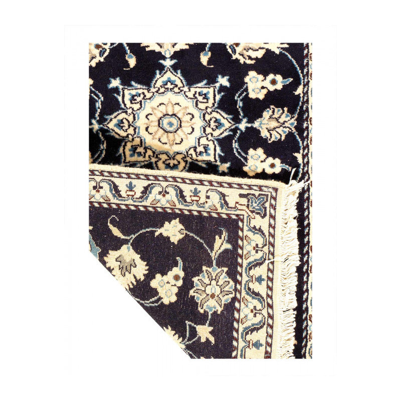 Tapis rectangulaire en laine et en soie Iftikar