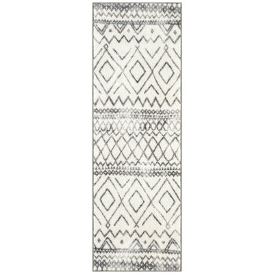 Tapis beige à motif géométrique Alida