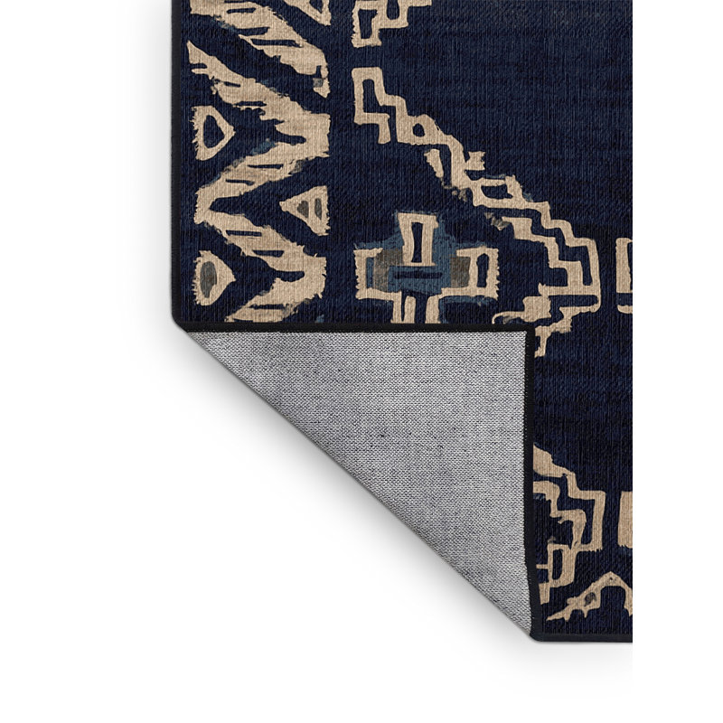 Machine Washable Gray Area Rug, Square 7'