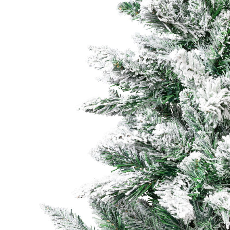 Frosted Pine Artificial Christmas Tree In Burlap Base - Unlit, 42" H x 20" W x 20" D