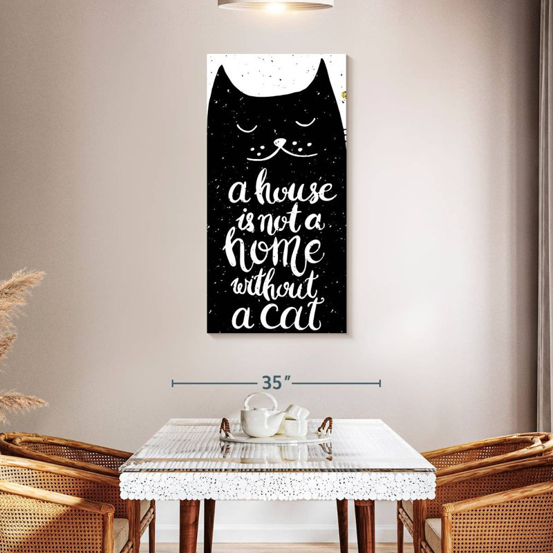 Cat Lovers Typography, 48" H x 24" W