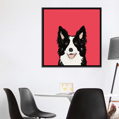 «Border Collie», impression sur toile tendue