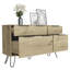 Commode double 47 po à quatre tiroirs Natural