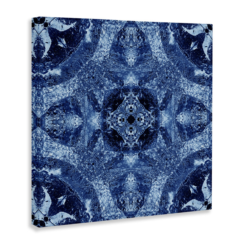 Art sur toile à motif de mosaïque par El Perkin, H 24 po x l 24 po