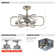 Michaela 30'' Ceiling Fan with LED Lights
