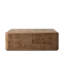 Talessi Square Coffee Table-Wheat Medium Burl Oak