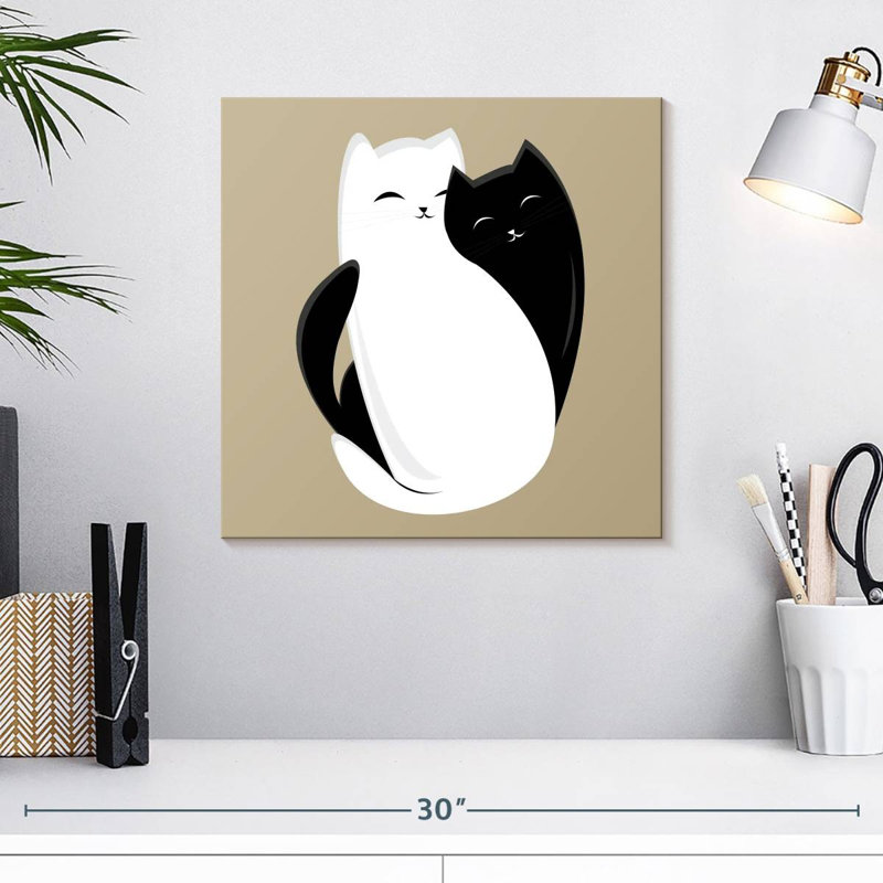 Crowle Mid Century Modern Cat, H 16 po x l 16 po