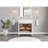 36" Solid Wood Bathroom Vanity with 1" Engineered Marble Top, Single Sink-366990478