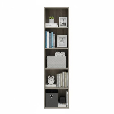 Pasir 5-Tier Open Shelf Bookcase Tall Bookcase Living Room Office Storage
