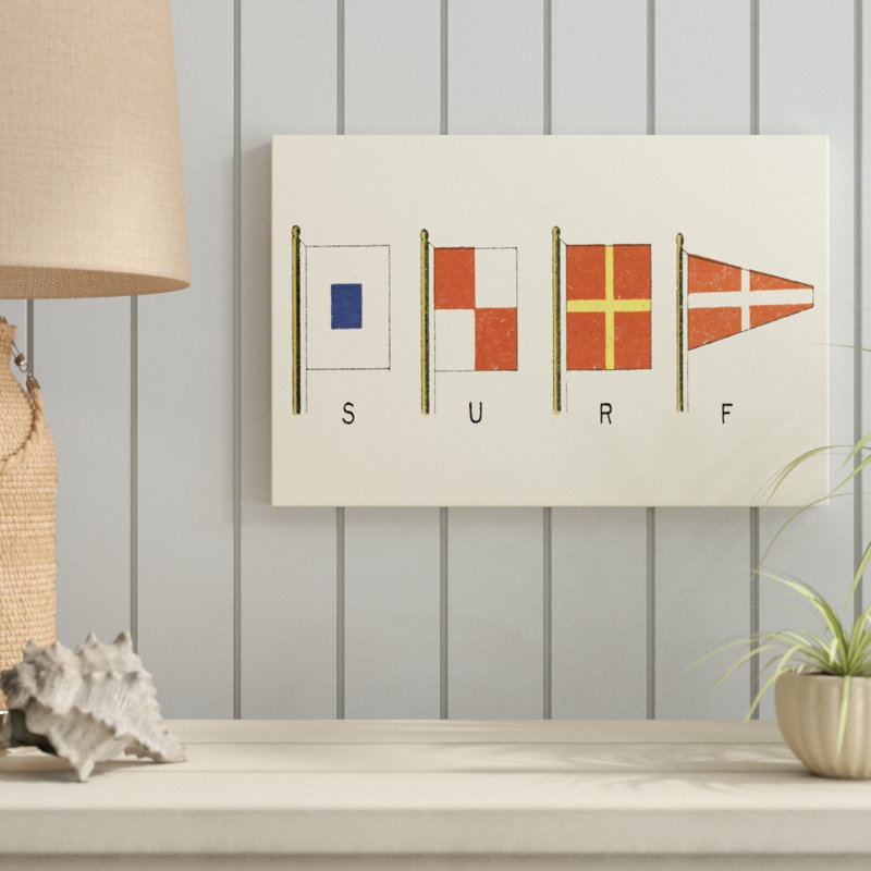Surf by Vision Studio - Painting Print, 30cm H x 46cm W, Black Floater Frame