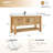 Wiegers 60" Single Bath Vanity in Acacia Classic Grey with Pure White Quartz Stone Top